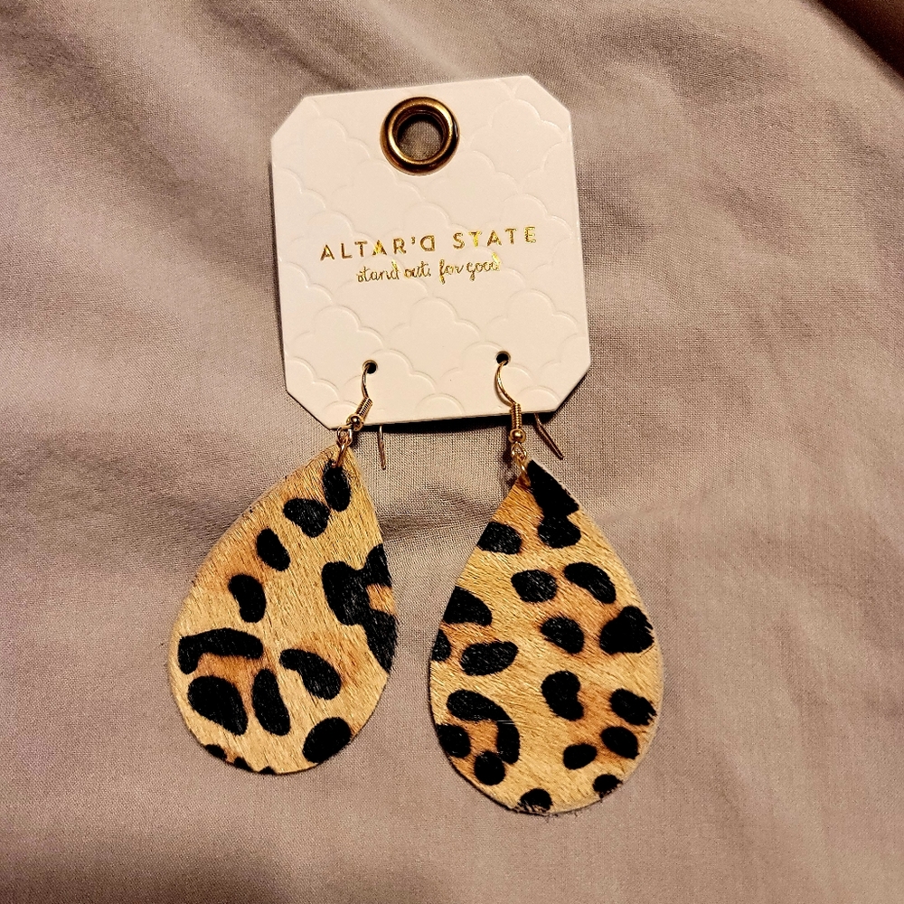 New Altar'd State Leopard Earrings